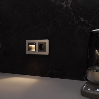 Встраиваемая LED подсветка с датчиком движения и изменяемой цветовой температурой (черный матовый) W1154608 — Multielectrika