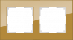 Рамка на 2 поста (бронзовый) WL01-Frame-02 &mdash; Multielectrika