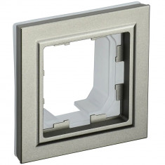 Рамка на 1 пост IP44 IEK Brite РУ-1-БрШ-44 шампань &mdash; Multielectrika