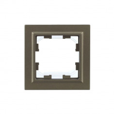 Рамка на 1 пост IP44 IEK Brite РУ-1-БрШ-44 шампань &mdash; Multielectrika