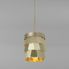 Подвесной светильник с металлическим плафоном 317/1  шампань &mdash; Multielectrika