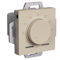 Термостат для теплого пола Systeme Electric AtlasDesign с датчиком, 10A, песочный &mdash; Multielectrika