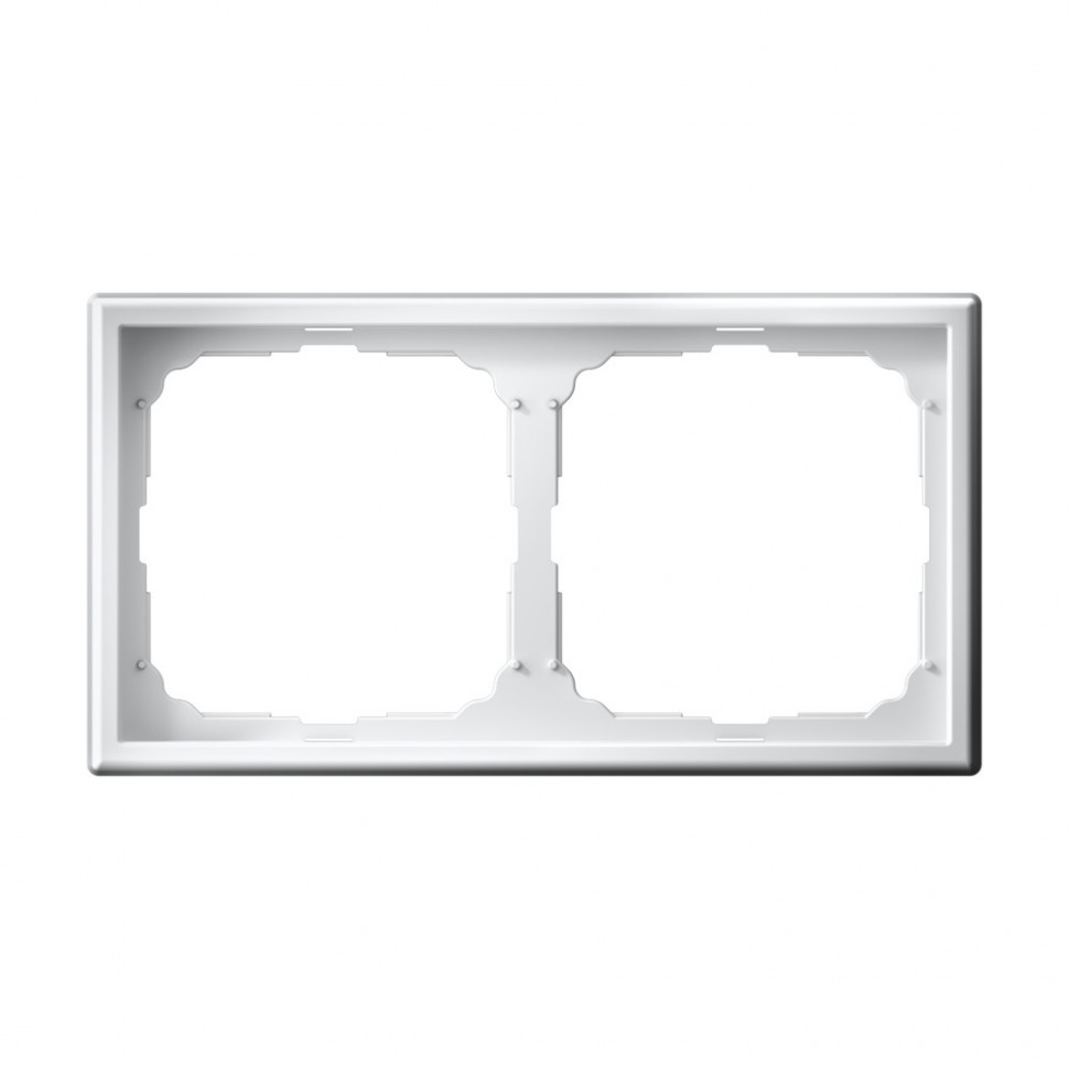 Рамка на 2 поста Systeme Electric ArtGallery универсальная, белый фото 1 — Multielectrika