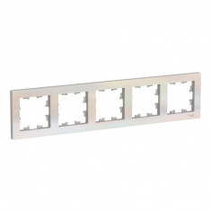 Рамка Schneider Electric Atlas Design на 5 постов, жемчуг &mdash; Multielectrika