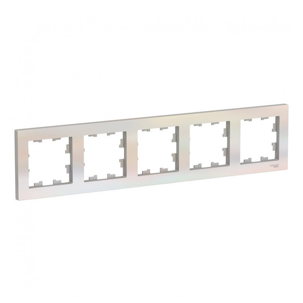 Рамка Schneider Electric Atlas Design на 5 постов, жемчуг фото 1 — Multielectrika