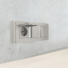 Рамка из поликарбоната на 3 поста Split дымчатый/белый, soft-touch W0033067 фото 3 &mdash; Multielectrika