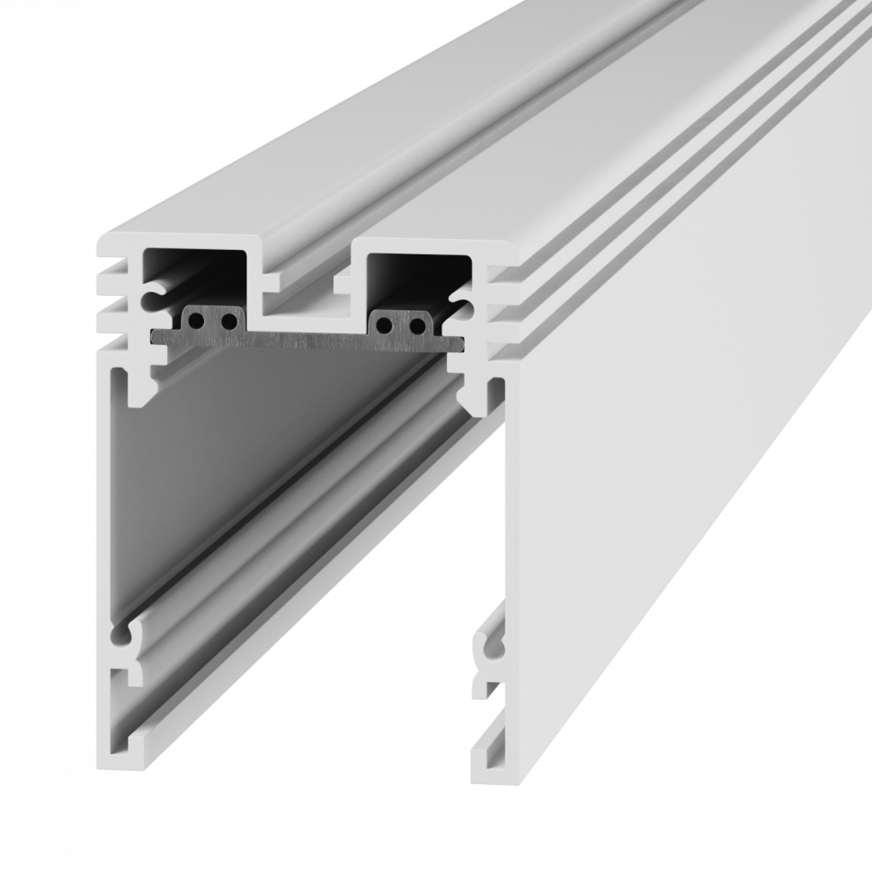 Трек SY низковольтный универсальный, белый, SY-601010-2-WH, 2м PCB Серебро фото 1 — Multielectrika