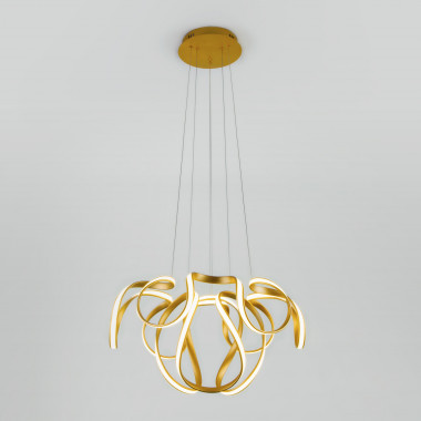 Подвесной светодиодный светильник в стиле минимализм 90138/2 золото — Multielectrika