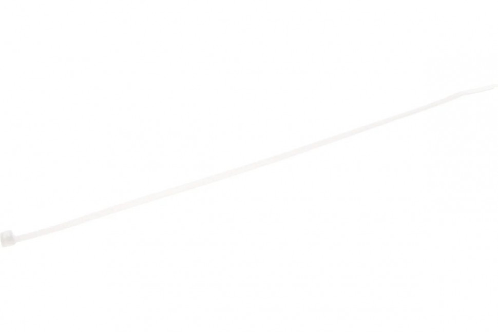 Стяжка кабельная нейлоновая Rexant 300x4,8мм, белая (100 шт/уп) фото 1 — Multielectrika