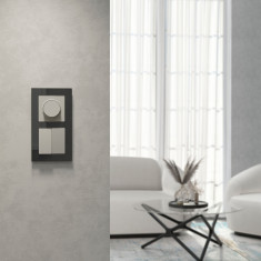 Выключатель двухклавишный проходной (дымчатый) W1222004 &mdash; Multielectrika