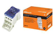 Распределительный блок на DIN-рейку РБ-125 1П 125А (1х35+1x16/6x16) TDM  &mdash; Multielectrika