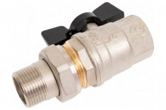 Кран Американка Bugatti Н/В Ду-20 /3/4" Бабочка черная OREGON 03220075 03220032 &mdash; Multielectrika