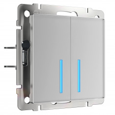 Умный сенсорный выключатель двухклавишный W4520606 &mdash; Multielectrika