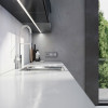 Рамка из поликарбоната на 3 поста Slab серебро софт W0032965 фото 3 &mdash; Multielectrika