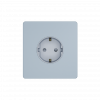 Systeme Infinity, Розетка 2К+З (250В, 16А, защитные шторки), FSE001145, Стальное небо фото 1 &mdash; Multielectrika