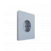 Systeme Infinity, Розетка 2К+З (250В, 16А, защитные шторки), FSE001145, Стальное небо фото 2 &mdash; Multielectrika
