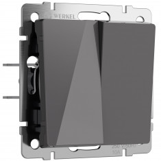 Выключатель двухклавишный (графит акрил) W1120044 &mdash; Multielectrika