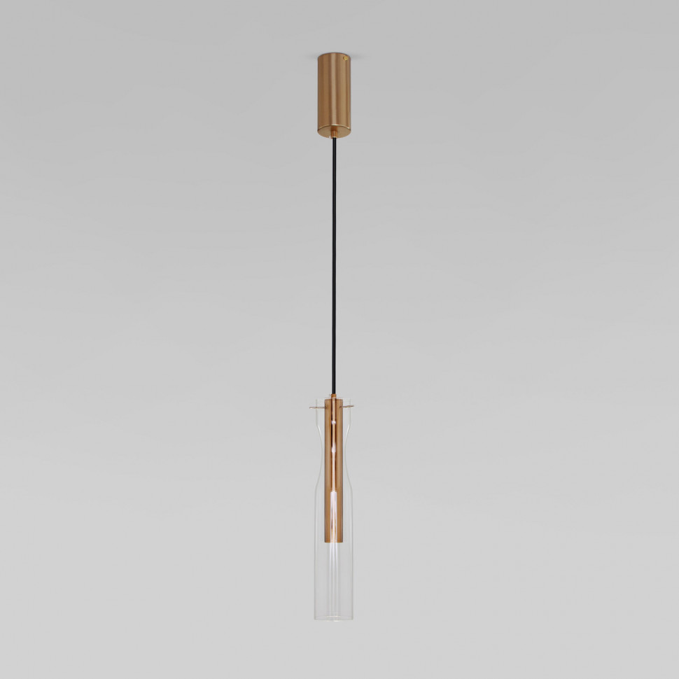 Подвесной светильник LED со стеклянным плафоном 50254/1 LED латунь фото 1 &mdash; Multielectrika