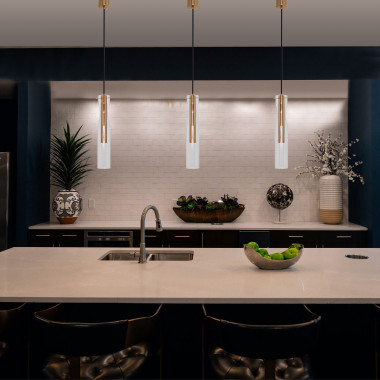 Подвесной светильник LED со стеклянным плафоном 50254/1 LED латунь — Multielectrika