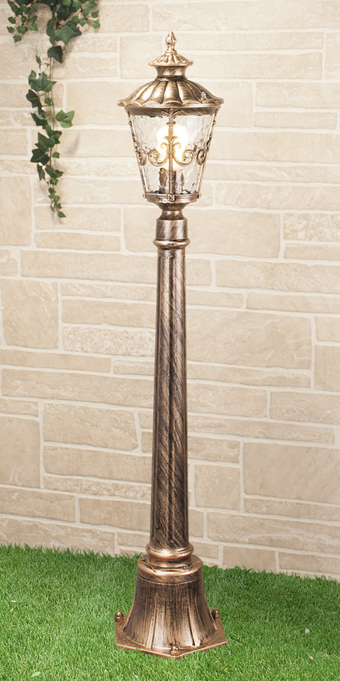 Diadema F черное золото уличный светильник на столбе IP44 GLYF-8046F фото 1 — Multielectrika