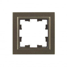 Рамка на 1 пост IEK Brite РУ-1-БрШ шампань &mdash; Multielectrika