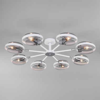 Умный потолочный светильник в стиле лофт 70121/8 белый Smart — Multielectrika