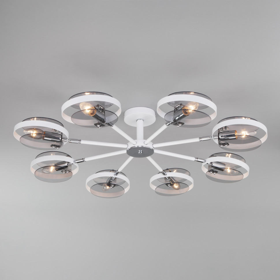 Умный потолочный светильник в стиле лофт 70121/8 белый Smart фото 1 — Multielectrika