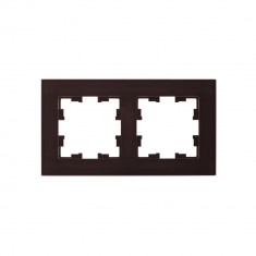 Рамка на 2 поста IEK Brite РУ-2-2-БрТБ стекло темная бронза &mdash; Multielectrika