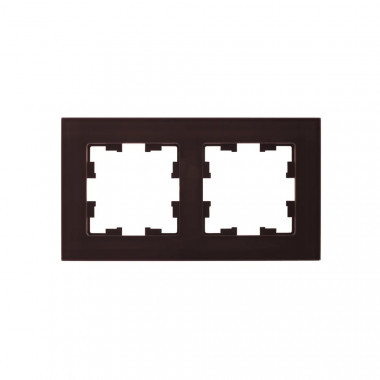 Рамка на 2 поста IEK Brite РУ-2-2-БрТБ стекло темная бронза — Multielectrika
