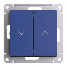 Выключатель для жалюзи Systeme Electric AtlasDesign 10А, аквамарин &mdash; Multielectrika