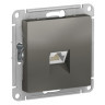 Розетка Schneider Electric Atlas Design RJ-45 кат. 6a, сталь