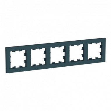 Рамка Schneider Electric Atlas Design на 5 постов, изумруд — Multielectrika