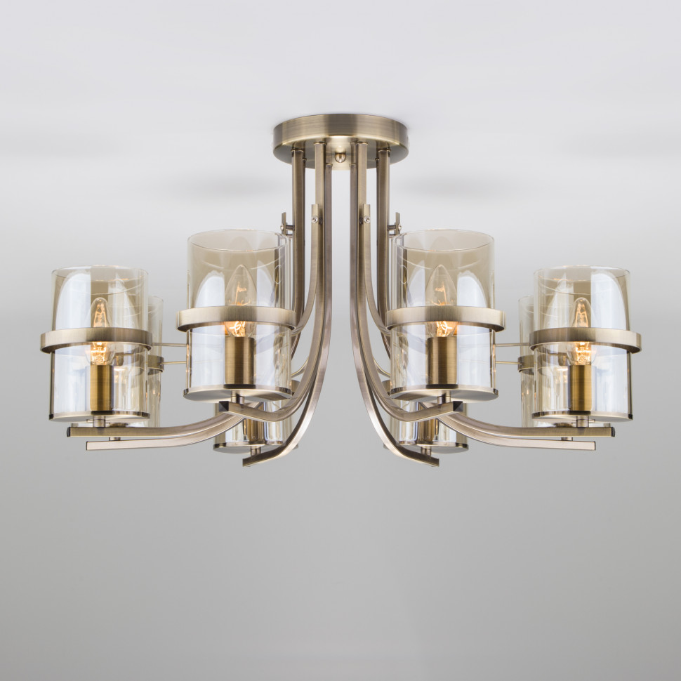 Потолочная люстра со стеклянными плафонами 60085/8 фото 1 — Multielectrika