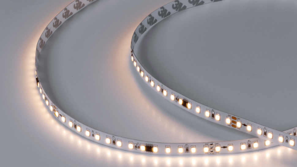 Лента светодиодная SPI, 11Вт/м SMD2835 Открытая (IP20) Теплый белый, 24В, 3М фото 1 — Multielectrika