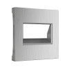 Накладка для двойной розетки Еthernet RJ-45 (серебряный рифленый) W1191109 фото 3 — Multielectrika