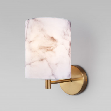 Настенный светильник с тканевым абажуром 60174/1 латунь — Multielectrika