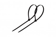 Стяжка кабельная нейлоновая Rexant 300x4,8мм, черная (100 шт/уп) &mdash; Multielectrika