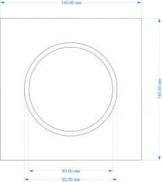 Платформа для установки светильников DesignLed WL-BQ-9 MP-BQ-9-140 &mdash; Multielectrika