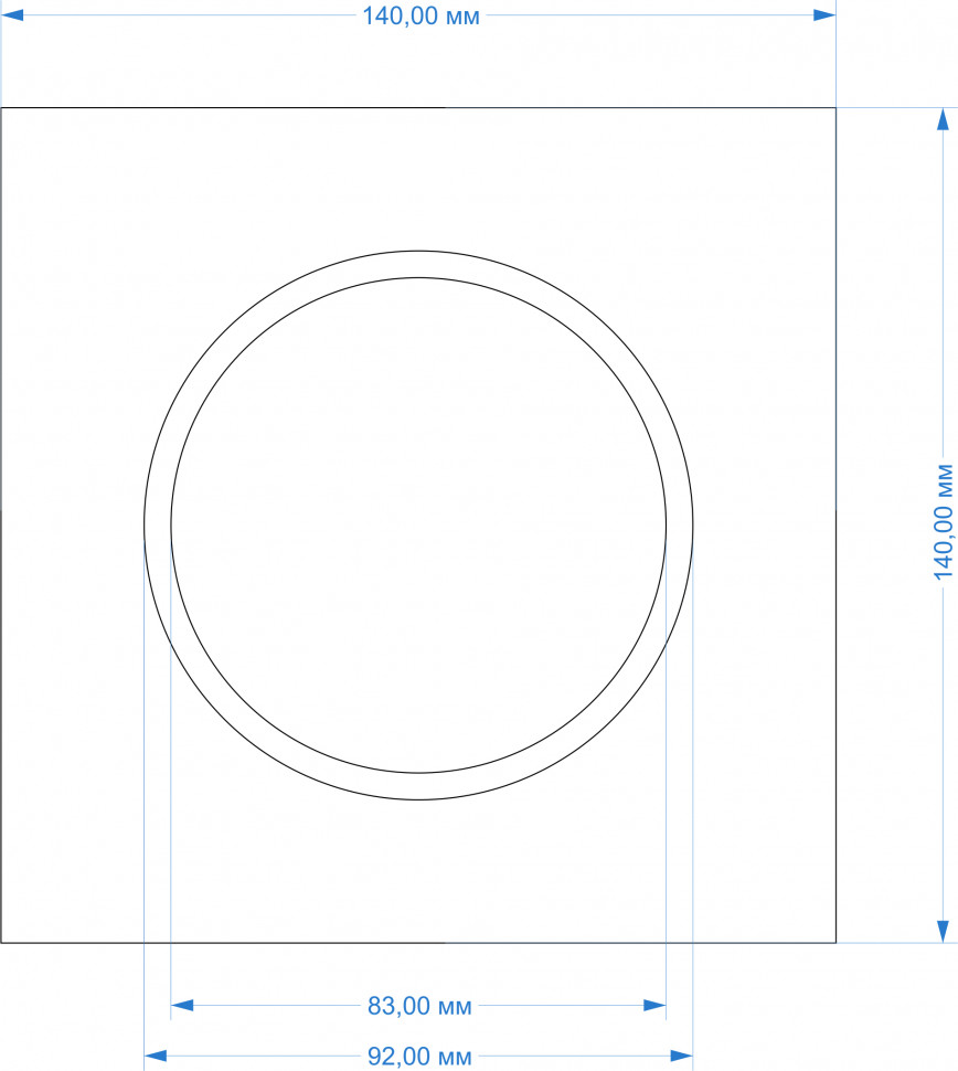 Платформа для установки светильников DesignLed WL-BQ-9 MP-BQ-9-140 фото 1 — Multielectrika