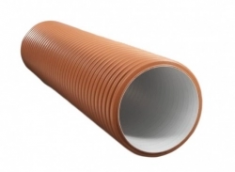 Труба гофрированная двухслойная Ф368/315х6000 без раструба Политэк &mdash; Multielectrika