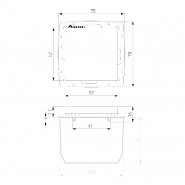 Заглушка (черный матовый) W1159208 &mdash; Multielectrika