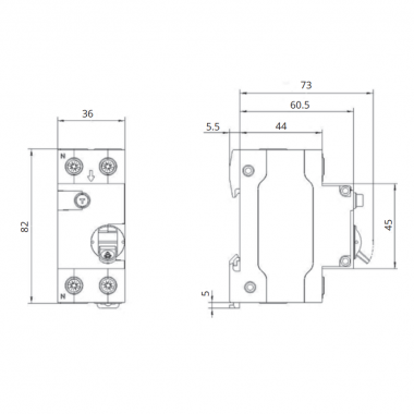 Дифференциальный автомат (АВДТ) Systeme Electric City9 Set 1P+N С 32А 4.5kA 30мА Тип-AС 230В — Multielectrika