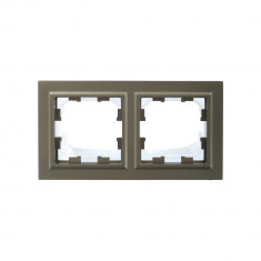 Рамка на 2 поста IP44 IEK Brite РУ-2-БрШ-44 шампань &mdash; Multielectrika