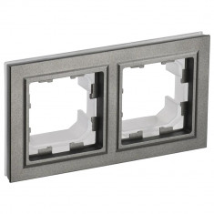 Рамка на 2 поста IP44 IEK Brite РУ-2-БрШ-44 шампань &mdash; Multielectrika