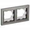 Рамка на 2 поста IP44 IEK Brite РУ-2-БрШ-44 шампань