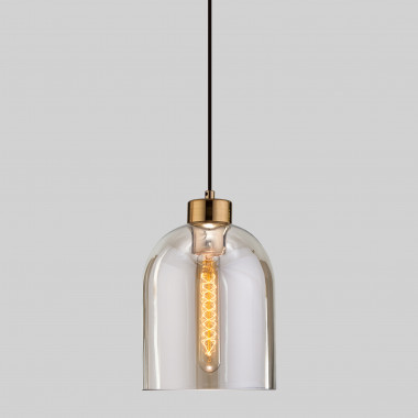 Подвесной светильник со стеклянным плафоном 50119/1 латунь — Multielectrika