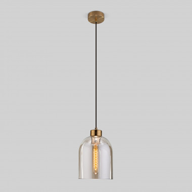Подвесной светильник со стеклянным плафоном 50119/1 латунь — Multielectrika