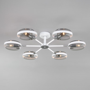 Умный потолочный светильник в стиле лофт 70121/6 белый Smart — Multielectrika