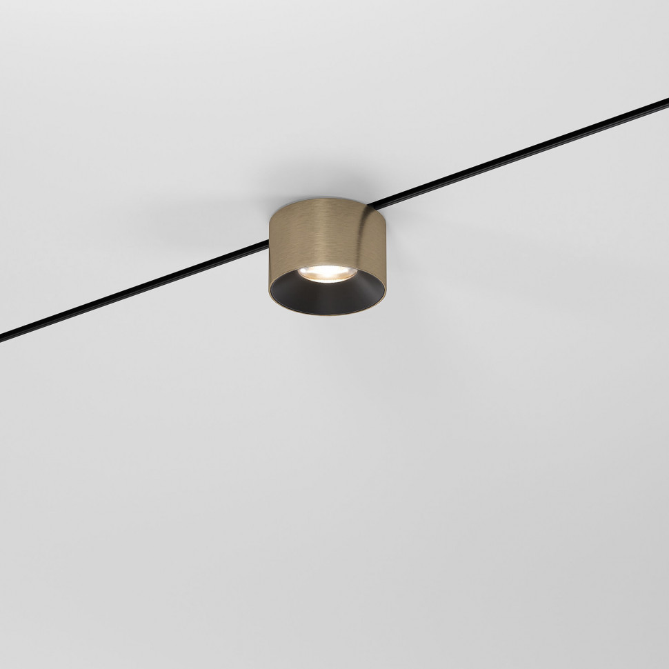 Mini Magnetic Трековый светильник 5W 3000K латунь/черный 85206/01 фото 1 — Multielectrika