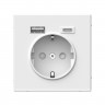 Розетка USB A+С Systeme Electric ArtGallery 5В/2,4А/3,0А, 2х5В/1,5А, 16А, белый